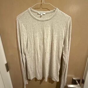 Splendid Gray Long Sleeve Tee Soft Knit Casual